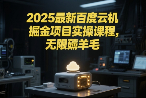 （6.15）2025最新百度云机掘金项目实操课程单窗口保底5-10元月收益单窗口150+