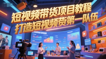 （6.16）短视频带货项目教程，打造短视频带货第一队伍