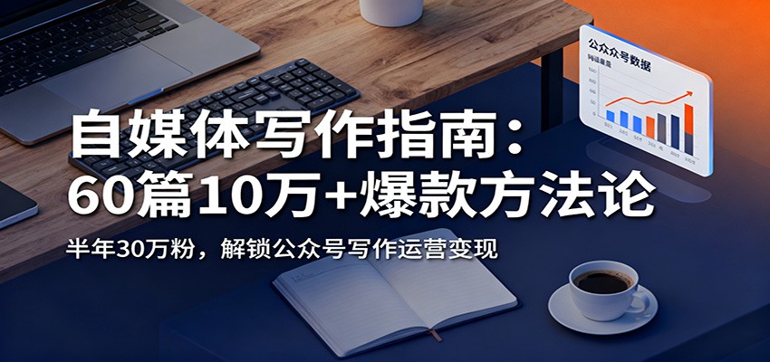 （12.3）自媒体写作指南：60篇10万+爆款方法论，半年30万粉，解锁公众号写作运营变现